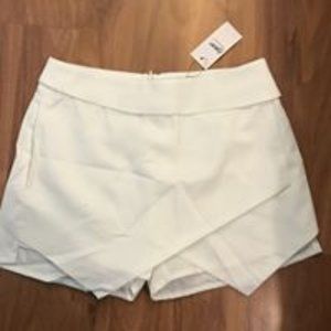 White Asymmetrical Skirt